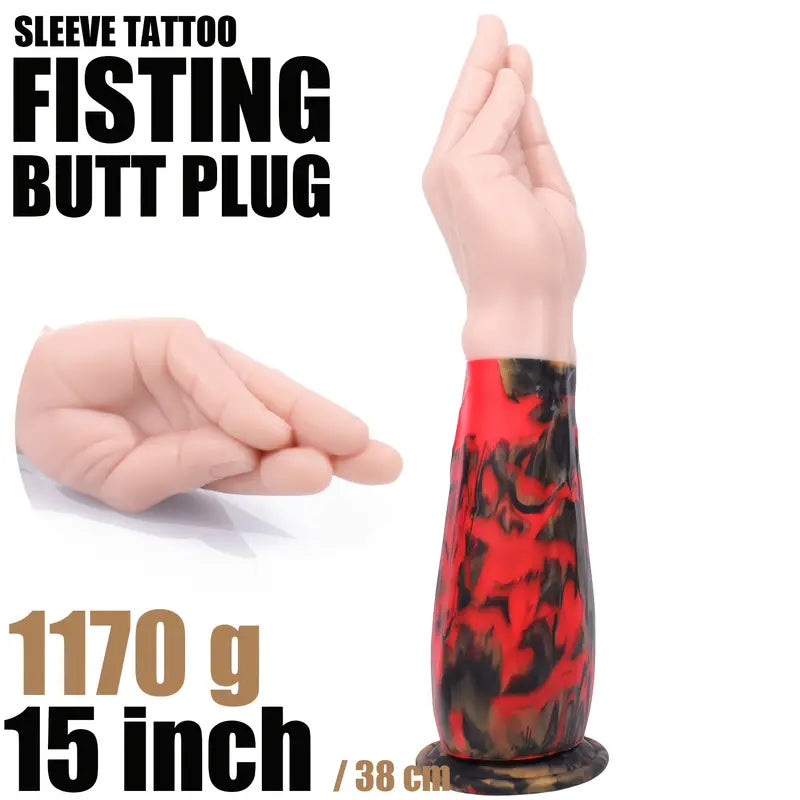 Giant Fist-Shaped Silicone Anal Plug Soft Realistic Arm Design Anal To Giant Fist-Shaped Silicone Anal Plug Soft Realistic Arm Design Anal To