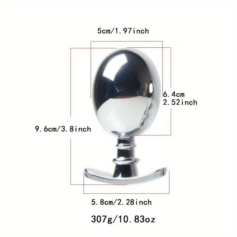 Premium Heavy Duty Metal Butt Plug Detachable G-Spot AV Massage Stick