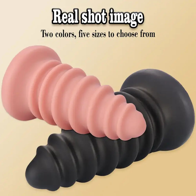 PVC Threaded Screw Anal Plug Large Novelty Fun Backdoor Anus Plug