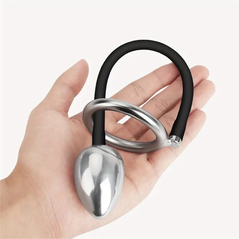 Anal Plug With Penis Ring Butt Plug Waterproof Eroctic Toy For Men