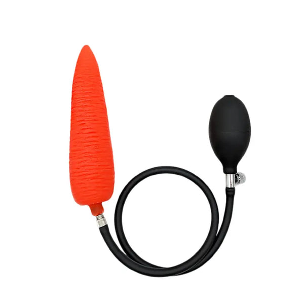 Inflatable Simulated- Carrot Shaped Adult Sex Toy Anal Plug For Anal Sex