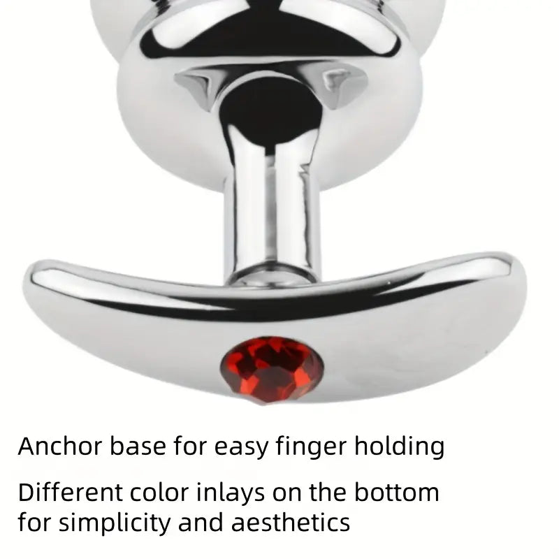 Anchor Shaped Metal Butt Plug Anal Sex Toy Threaded Metal Butt Plug
