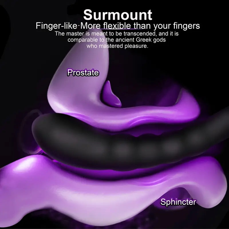 Gland Massager Prostate Anal Vibrator 10 Frequency Sperm Ring Anal Plug