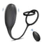 Silicone Vibrating Cock Ring with Anal Vibrator 10 Modes Butt Plug