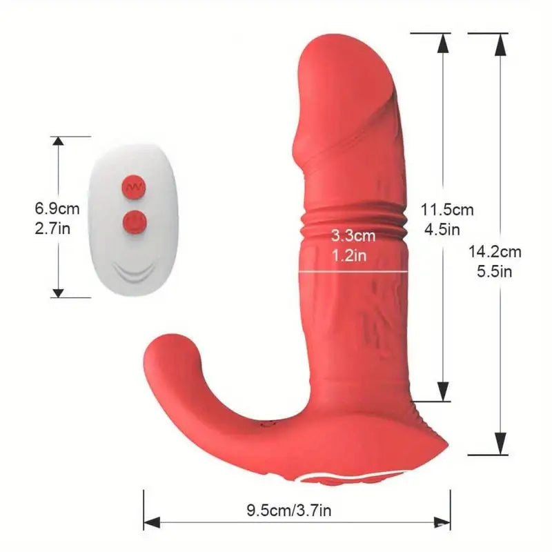 Automatic Retractable Vibrator APP Remote Control Masturbation Butt Plug