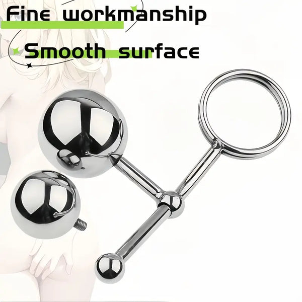 Metal Replaceable Removable Anal Plug Kit Slider Removable Anal Plug
