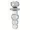 Transparent Rose Bead Anal Plug Anal Masturbation And Expansion Tool