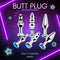 Unisex Metal Butt Plug Anal Sex Toy Blue Gem Bases For Beginners