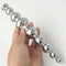 Sleek Metal Dual-Ended Anal Beads Plug Suitable For Both Men Women