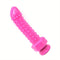 8.66in Silicone Dildo Spiked Anal Plug Anal Dilator Manual Massage Device