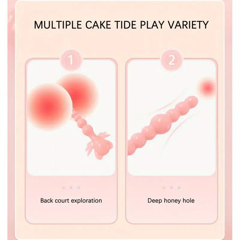 Cartoon Anal Beads Butt Plug G-Spot Stimulator Massager For Women