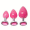 Colorful Water Diamond Metal Anal Plug For Couples For Foreplay Intimacy