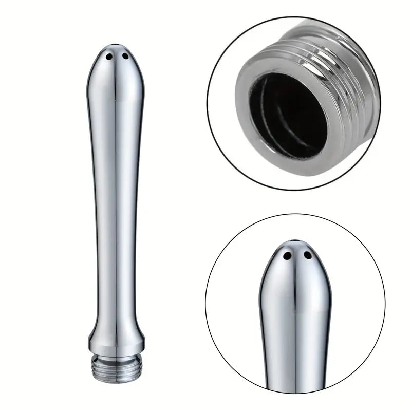 Stainless Steel Anal Douche Portable Showerhead Converter For Anal Clean