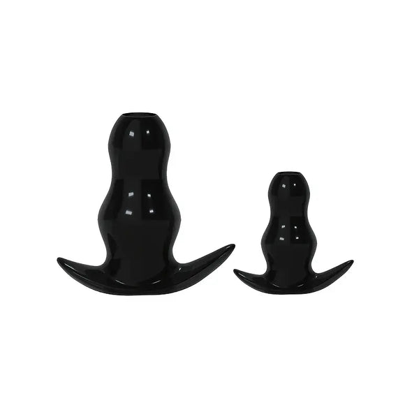 TPE Butt Plug Hollow Anal Dilators With Anchor Base Enema Toys