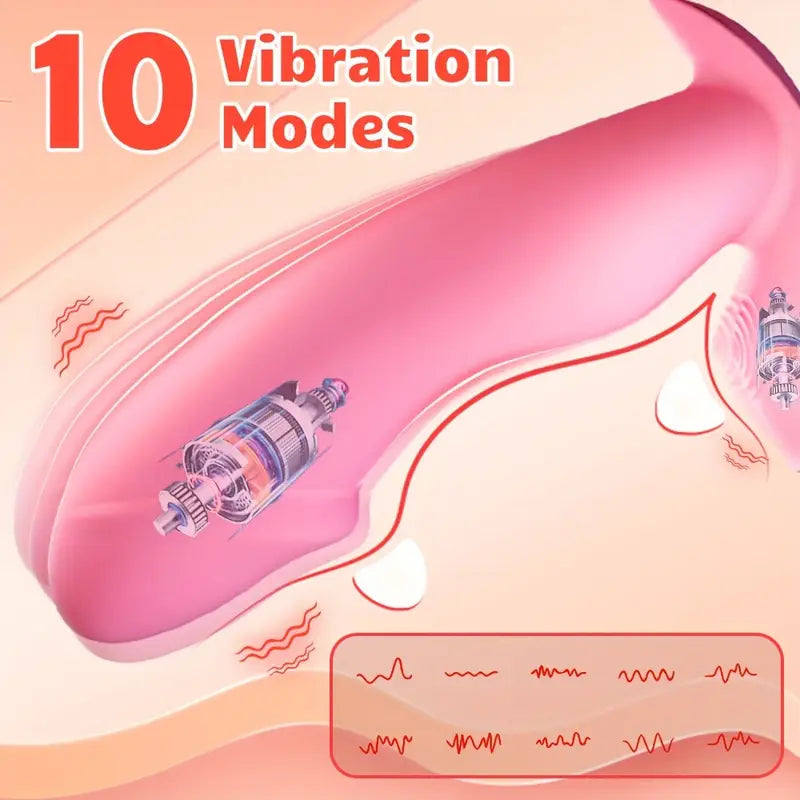 Inflatable Butt Plug Anal Vibrator Liquid Silicone Prostate Massager