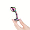 Radiant Gem Metal Anal Plug Curved Metal Anal Plug BDSM Butt Plug