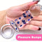 Glass Butt Plug Prostate Massager Bumps Pull Loop Fetish Anal Dilator