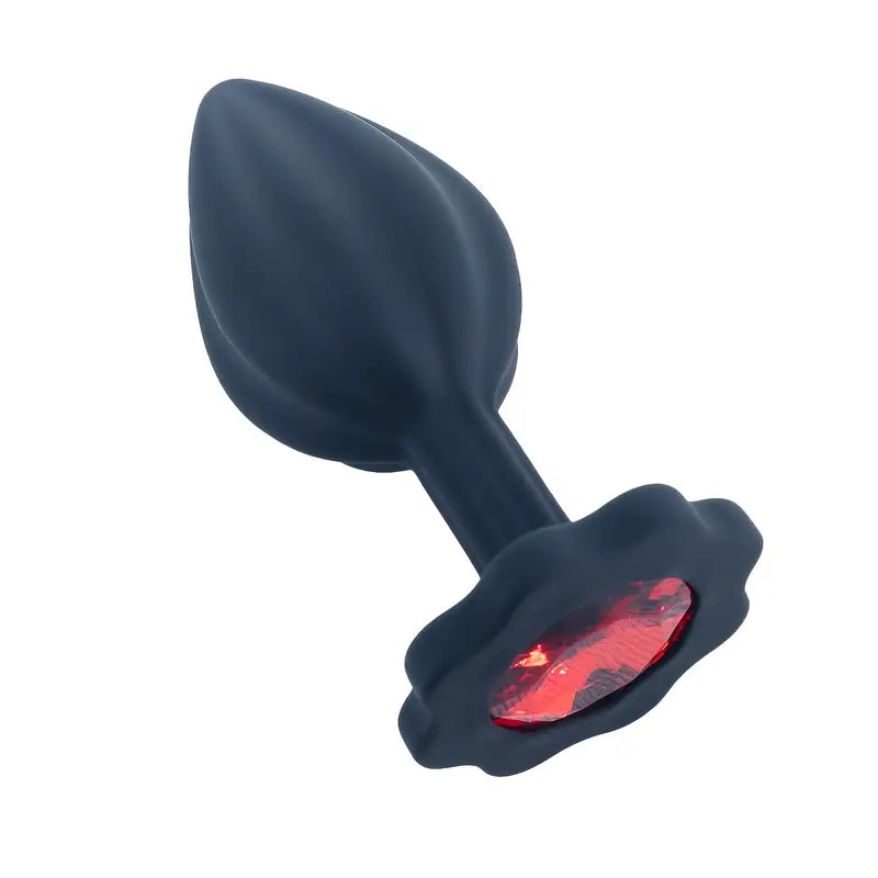 Silicone Anal Plug With Red Diamond Base Small G Spot Butt Plug For Beginners