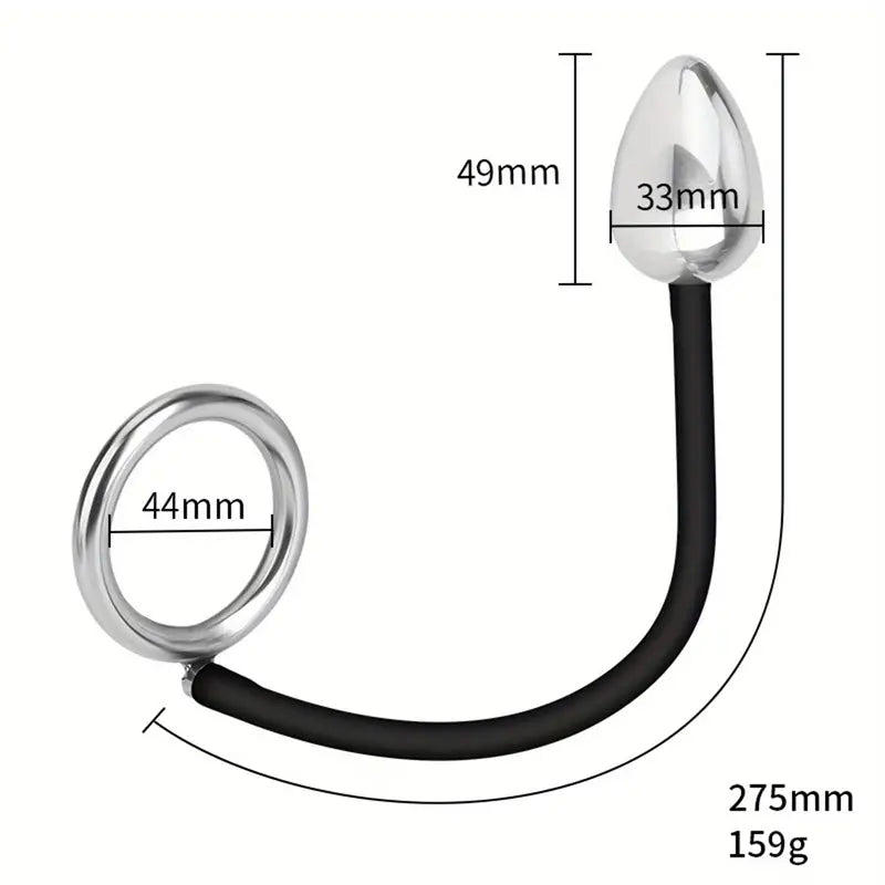 Anal Plug With Penis Ring Butt Plug Waterproof Eroctic Toy For Men