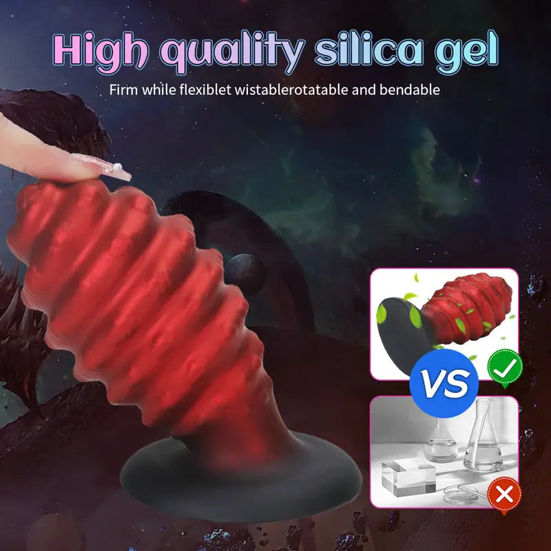 Flexible Silicone Conch Anal Plug Bendable Wistable For Stimulation