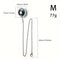 Metallic Stainless Steel Chain-Attached Elliptical Butt Plug For Outdoor Wear