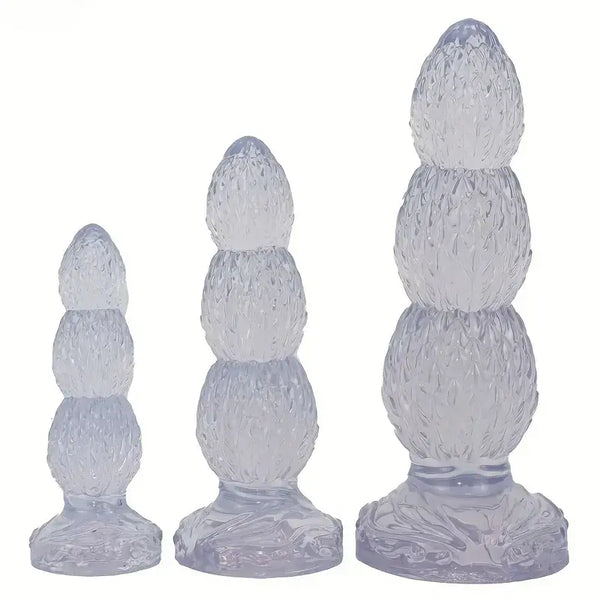 Transparent Color Heterosexual Male Anal Plug Anal Sex Toy