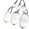 Large Oval Glass Butt Plug With Rope Comfortable Fit For Couples Women