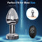 Remote-Controlled Vibrating Metal Anal Plug Couples Flirting Adult Sex Toy