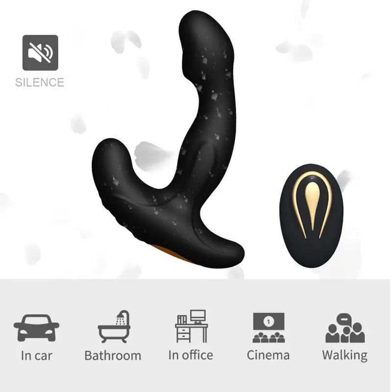 Thrusting Vibrating Butt Plug Anal Vibrator Sex Toy For Women Dildo