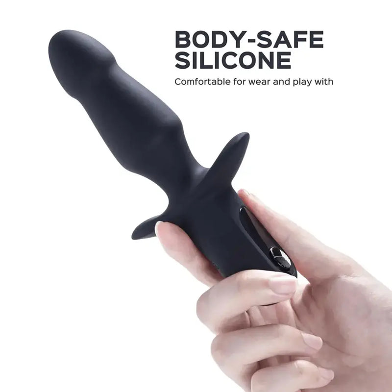 Flared Base Design Anal Vibrator Dallon Vibrating Anal Butt Plug