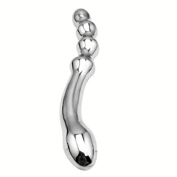 Stainless Steel Double Heads G Spot Prostate Massage Metal Anal Beads