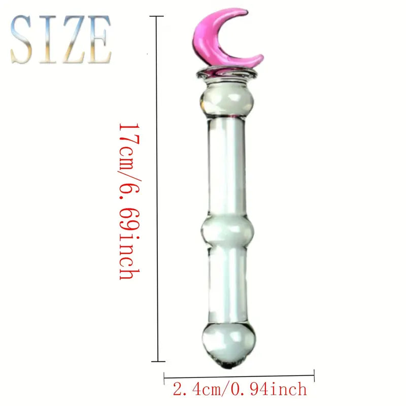 Glass Double-Ended  G-Spot Stimulation Butt Plug Glass Pleasure Wand