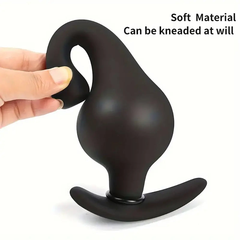 Silicone Expand Inflatable Anal Plug Adjustable Anal Balloon Pump