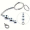 Multifunctional Metal Anal Plug Penis Ring Set Non-Latex Anal Sex Toy