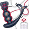 Double Motor Male Prostate Massager Vibrator 360° Rotate Ring Butt Plug