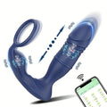 Electric Retractable Anal Plug With App Remote Control Prostate Massager
