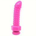 8.66in Silicone Dildo Spiked Anal Plug Anal Dilator Manual Massage Device
