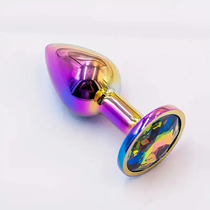 Colorful Anal Plug Three-in-One Pull Adult Sex Toy Metal Backyard