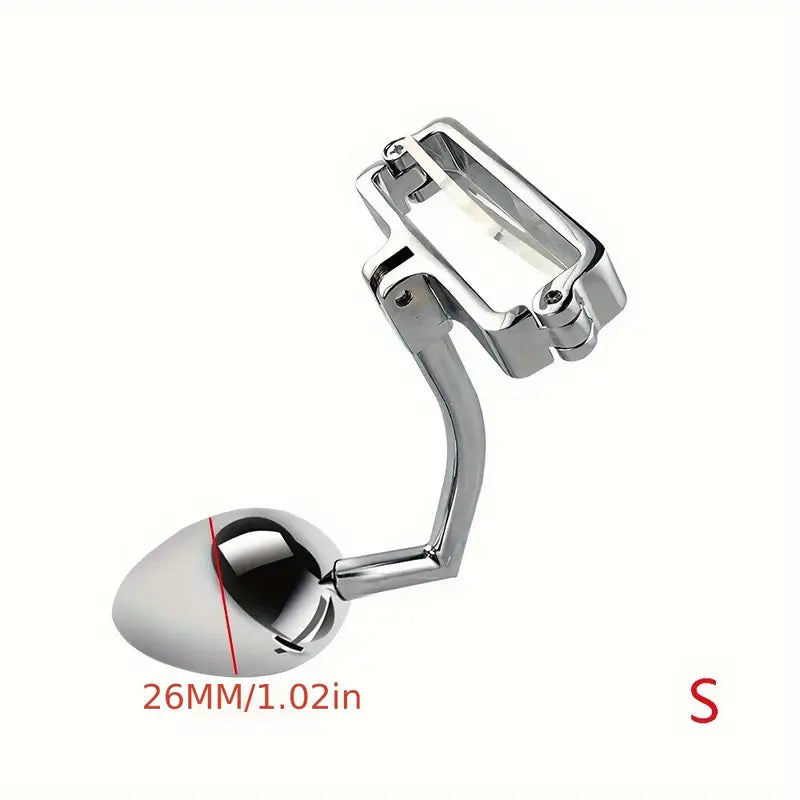 SM Metal Butt Plug Adult Sex Toy For Male Use With Cock Ring For Use