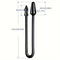 35.43inch Extra Long Transparent Dual-Ended Dragon Anal Plugs For Men
