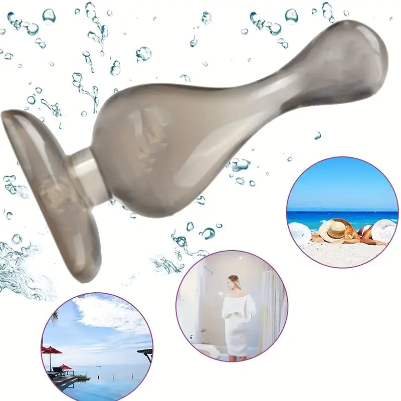 Classic Butt Plug Silicone Anal Plug With Flared Base Flexible Butt Plug