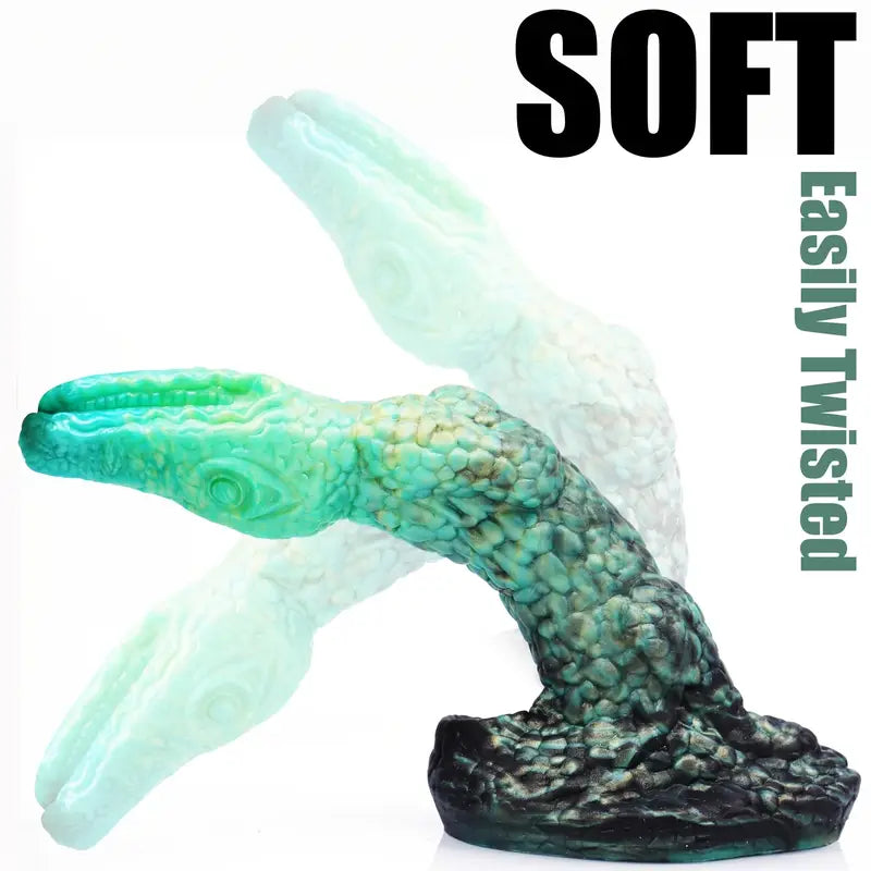 Crocodile-Shaped Silicone Anal Plug Soft Anal Toy For Hands-Free Use