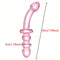 Pink Glass Dildo Anal Plug Self-Wrist Handheld Massage Anal Beads