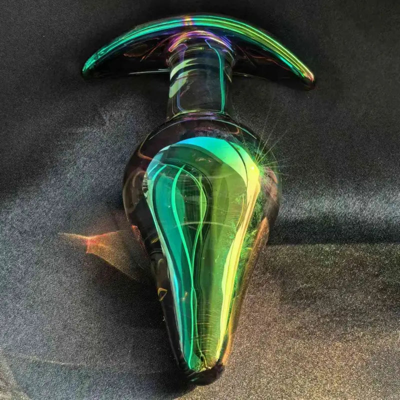 Colorful Large Metal Anal Plug Sex Massager For Female Masturbation