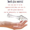 7.68in Crystal Glass Wand Dildo Penis Threaded Glass Fairy Wand Anal Beads