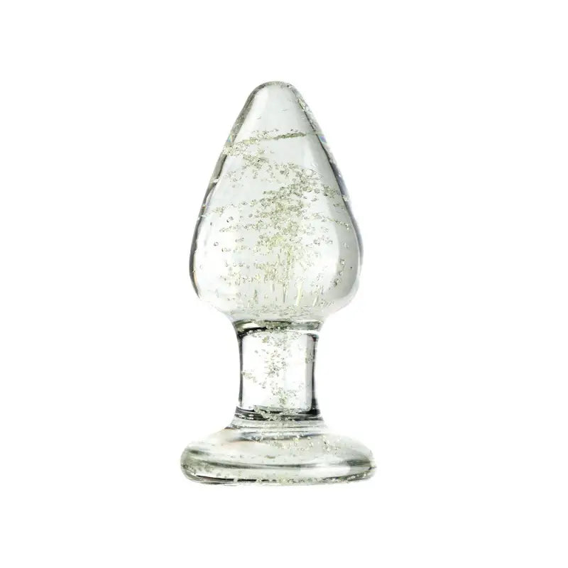Smooth Solid Luminous Glass Anal Plug Adult Sex Toy For Female