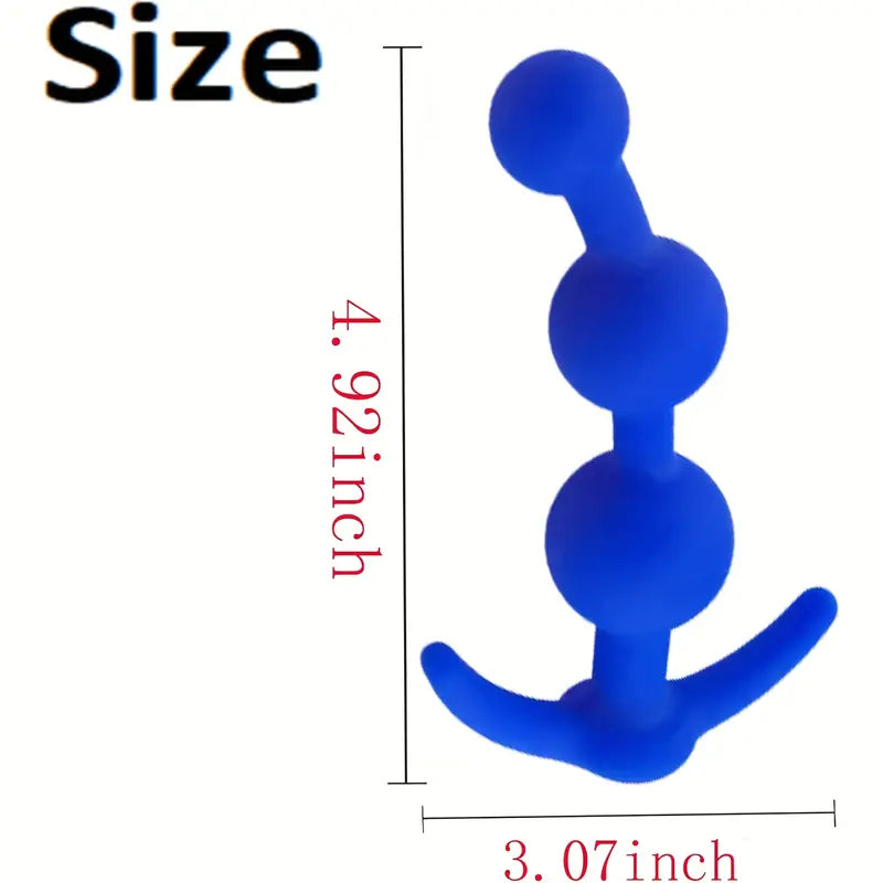 Silicone Anal Beads Butt Plug Three Ball Anal Chain Link Anal Beads Silicone Anal Beads Butt Plug Three Ball Anal Chain Link Anal Beads