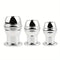 SM Stainless Steel Chastity Penis Ring Hollow Enema Anal Plug