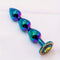 Universal Metallic Anus Plug 7 Color Smooth Suction Adult Sex Toy