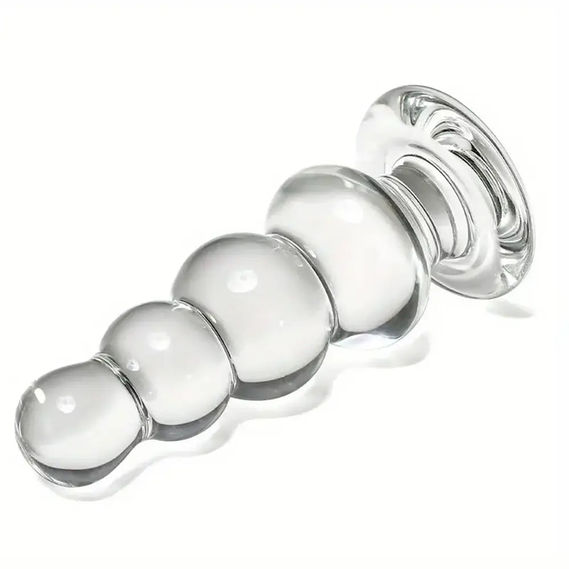SM Glass Anal Plug Self-Wrist Massager Intimate Couple Play Toy